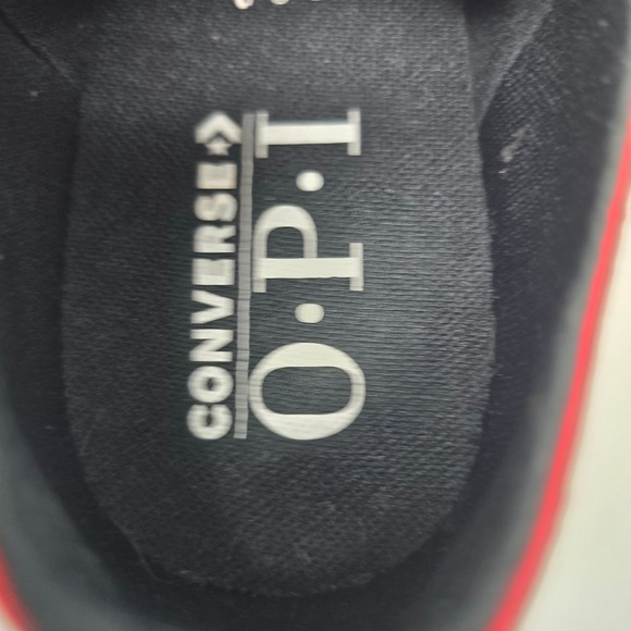 Converse All Star x OPI Red Heads Ahead Low Top Sneakers Red Womens 9 Mens 7 - Picture 14 of 16